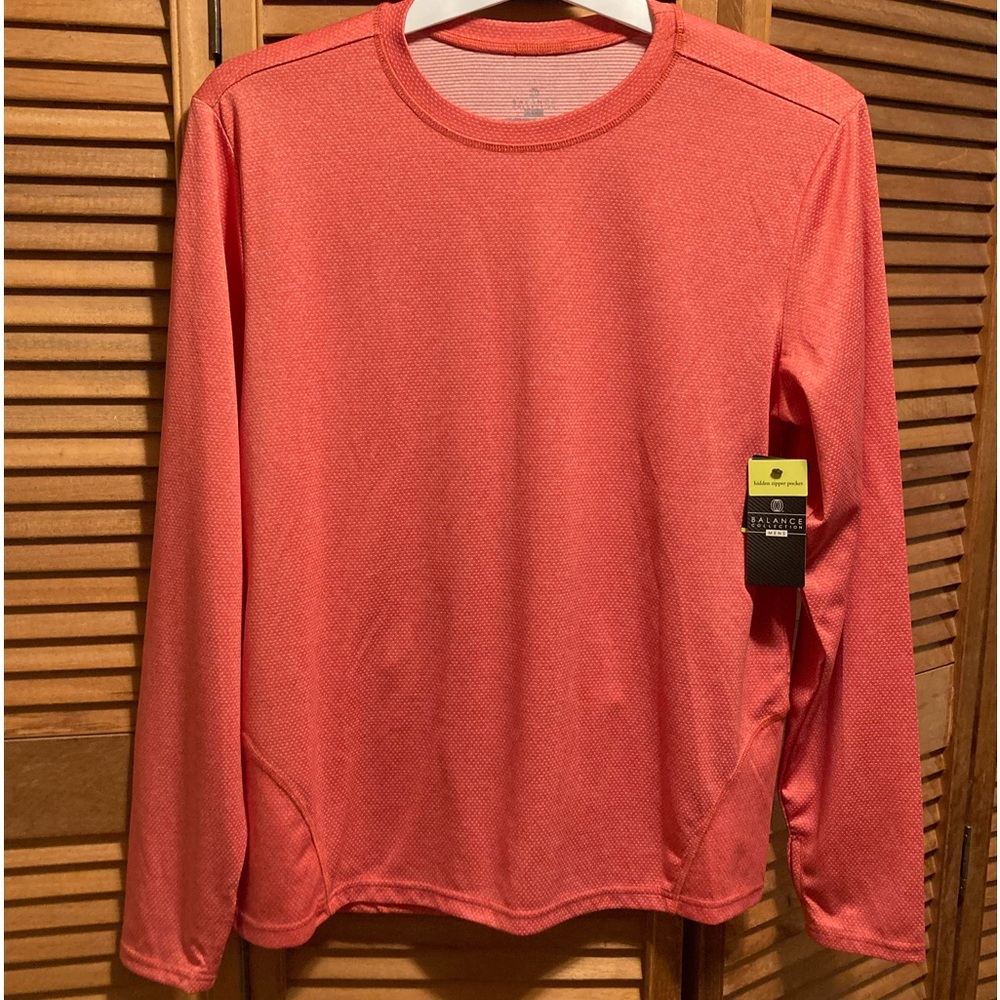 Balance Collection Orange/Molten Lava Perforated Performance Shirt